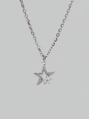 ジュエリー レディース ネックレス パンクロック調 かわいくクールな星&ペンタグラム型ネックレス レディース、 Y2Kヴィンテージ女性用ネックレス クリスマスプレゼント