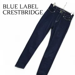 BLUE LABEL CRESTBRIDGE ブルーレーベルクレストブリッジ デニムパンツ 38 M レディース  濃紺 インディゴ ストレッチ スキニー ジーンズ 三陽商会 正規品 美脚 伸縮性抜群 55R01-507-29 429KJのサムネイル
