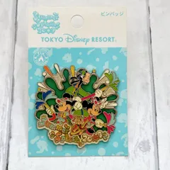 東京ディズニーリゾート サマースプラッシュ2009 ミッキー＆フレンズ ピンバッジ TDL TDS★台紙付き
