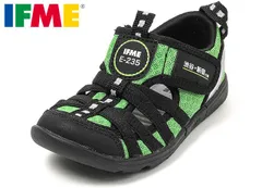 イフミー 20-6340 IFME TRAIN 山手線 トレインシリーズ ウォーターシューズ アクアシューズ キッズサンダル 両ベルト 水陸両用 面ファスナー 運動靴 洗えるインソール 水遊び 川遊び プール 海水浴 子供 イフミートレイン 靴 グリーン 緑