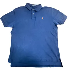 ポロバイラルフローレン　ポロシャツ　Lサイズ　ネイビー　半袖　フィリピン製　US古着