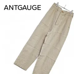 ANTGAUGE アントゲージ リネンパンツ SS レディース ベージュ 麻100% 日本製 トラウザー ワイド テーパード パンツ C2003-1 ナチュラル 涼しい 春夏 ベイカーパンツ ワークパンツ ボトムス ズボン 434KJ