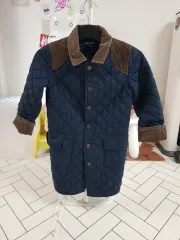 6y) ポロキッズ ロング キルティングジャケット