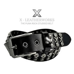 パイソンリベットベルト kmrii gundaお好き方 - メルカリ