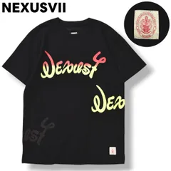 【定番】 ネクサスセブン NEXUSVII. ロゴ プリント デザイン Tシャツ クルーネック カットソー 46 ブラック ストリート デザイナーズ アメリカン カジュアル メンズのサムネイル