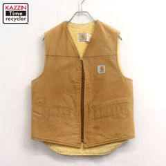 Carhartt 裏ボア ダックベスト くすみパープル メンズL相当 USA生地