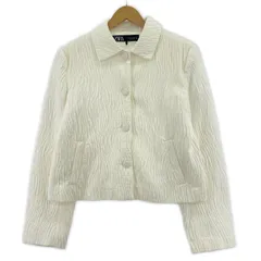 ZARA ザラ   膨れジャガードジャケット sizeEUR　M/ホワイト