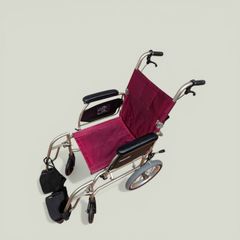 tacaof アルミ製車いす S-15 赤色 最大耐荷重100kg - メルカリ