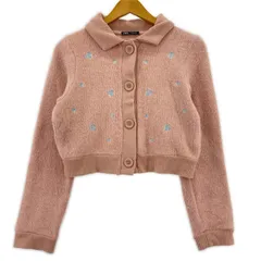 ZARA ザラ ニット 刺繍カーディガン sizeEUR M/ピンク