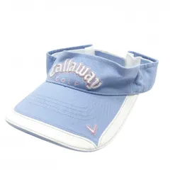 キャロウェイ サンバイザー ライトブルー×白 立体ロゴ フリー   ゴルフウェア Callaway
