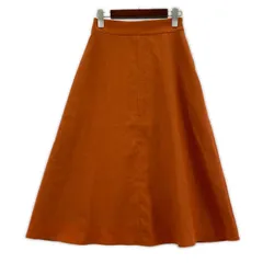 美品 COUP DE CHANCE クード・シャンス タグ付き Aラインロングスカート size36/S/オレンジのサムネイル