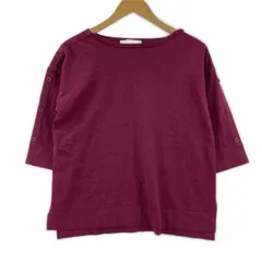 UNTITLED アンタイトル ボタンスリーブカットソー size2/ワインレッド