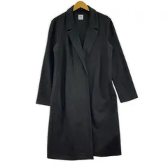 ZARA ザラ ヌバックライク ボタンレス ロングコート sizeEUR S/ブラックのサムネイル