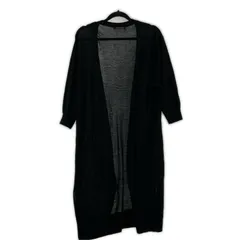 INGNI イング 五分袖 ロング ニットカーディガン sizeM/ブラック