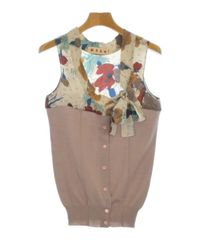 ☆送料無料☆シルク✨MARNI マルニ ボタニカル 切替え ノースリーブ 
