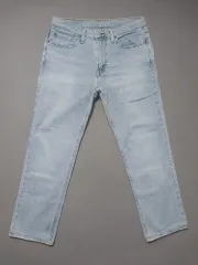 32 リーバイス 511 ライトブルー レーヨン混 スリム ジーン デニム