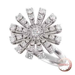 Damiani ダミアーニ マルゲリータ リング 20072754 指輪 11号 K18WG ダイヤモンド シルバー【中古】のサムネイル
