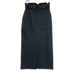 MURUA ムルーア ベルトデザイン スリットスカート size1/ブラックのサムネイル