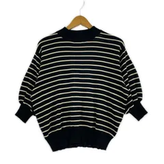 ITEMS URBAN RESEARCH アイテムズ アーバンリサーチitems ボーダーニット sizeFree /ブラック×オフホワイト