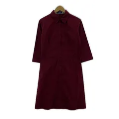 BURBERRY LONDON バーバリーロンドン ジップ シャツワンピース size38/ボルドーのサムネイル