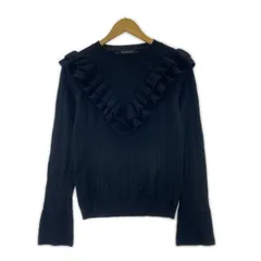 JILLSTUART   ジルスチュアート  フリルニット sizeFR/ブラック