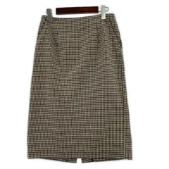 NATURAL BEAUTY BASIC ナチュラルビューティーベーシック   千鳥柄 タイトスカート sizeL/ブラウン系