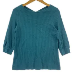 UNTITLED アンタイトル  リブカットソー size2/モスグリーン