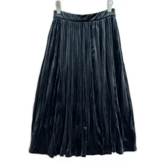 Reflect リフレクト ベロア ワッシャープリーツスカート size7/ネイビーのサムネイル