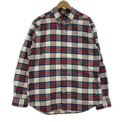 American Eagle アメリカンイーグル チェック フランネル長袖シャツ sizeXL/オフホワイト×レッド