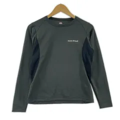 mont-bell モンベル 1104828 トレーニングカットソー sizeS/ダークグリーン×ブラック