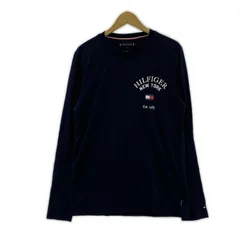 TOMMY HILFIGER トミーヒルフィガー スリムフィット長袖Ｔシャツ sizeL/ネイビー