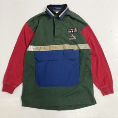 90sOLD TOMMY EXPEDITIONラガーシャツ長袖ポロXLクレイジー - メルカリ