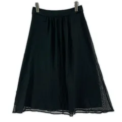 Reflect リフレクト メッシュレイヤード フレアスカート size9/ブラックのサムネイル