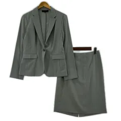 UNTITLED アンタイトル ストライプ ジャガードセットアップ (スカート) size2/グレー