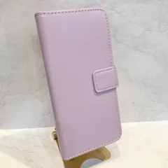 カラフル15色展開♪　iPhone 15 Pro用カラーレザースタンドケースポーチ ラベンダー ip15p-9900ld【B】