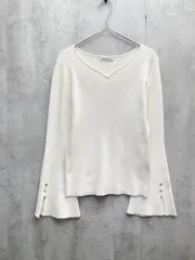 新品 PROPORTION BODY DRESSING プロポーションボディドレッシング ハートカット リブ ニット セーター sizeS/アイボリー ■◇ レディース