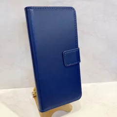 カラフル15色展開♪　iPhone 15用カラーレザースタンドケースポーチ ネイビー ip15-9900nv【B】