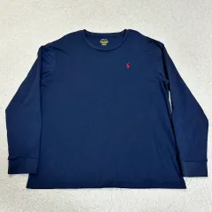 ポロラルフローレン ネイビー 長袖 Tシャツ XXL
