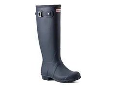 ハンター レディース シューズ ブーツ・レインブーツ トール HUNTEROriginal Back Adjustable Tall Rain Boot Womens Navy ネイビー