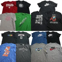古着卸 まとめ売り NIKE ナイキ Tシャツ 15枚セット ( メンズ 2XL ) プロチーム NBA スウォッシュロゴ カレッジ風 中古 古着 NE4111