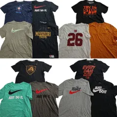 古着卸 まとめ売り NIKE ナイキ Tシャツ 13枚セット ( メンズ L/XL ) カレッジ風 ワンポイント プロチーム NFL 中古 古着 NE4115