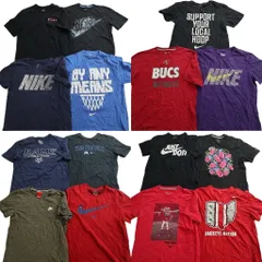 古着卸 まとめ売り NIKE ナイキ Tシャツ 15枚セット ( メンズ M ) スウォッシュロゴ ワンポイント プロチーム NFL 中古 古着 NE4117