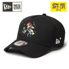 NEW ERA 뉴 에라 캡 파워 퍼프 걸 콜라보레이션 9FORTY 940 The Powerpuff Girls 라인 스톤 블랙 14743498 맨즈 레이디스[무라스포 공식]