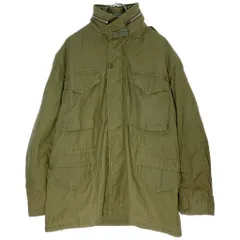 60年代 米軍実物 U.S.ARMY M-65 フィールドジャケット 2nd ミリタリー ヴィンテージ オリーブ(メンズ MEDIUM REGULAR)中古 古着 X3859