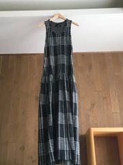 美品✨芽風 センソユニコ 変形 ロング ノースリーブワンピース Aライン