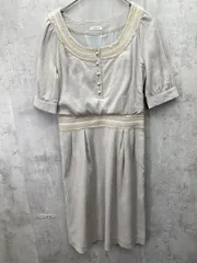 CACHAREL キャシャレル ひざ丈 ワンピース size34/グレー ■◆ レディース