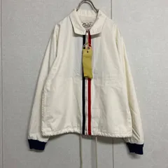 GOLD 東洋エンタープライズ トリコロール ライン ジャケット 白 M相当のサムネイル