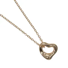 【TIFFANY&Co.】ティファニー オープンハート 7mmモデル K18ピンクゴールド レディース 1.6g ネックレス