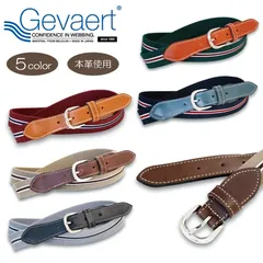全5色 GEVAERT 本革 センターライン カラーベルト ベルギーゲバルト社 日本製 おしゃれ 人気 ブランド 誕生日 記念 プレゼント ギフト 送料無料のサムネイル
