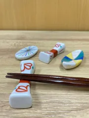 【103】在庫過多により格安にて販売！　陶器　おもしろ 柄 箸置き　10個セット